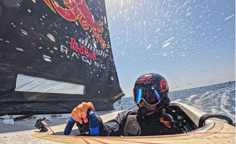 Coach Alexandra Stalder, Coach Sail Rib on Garda Lake